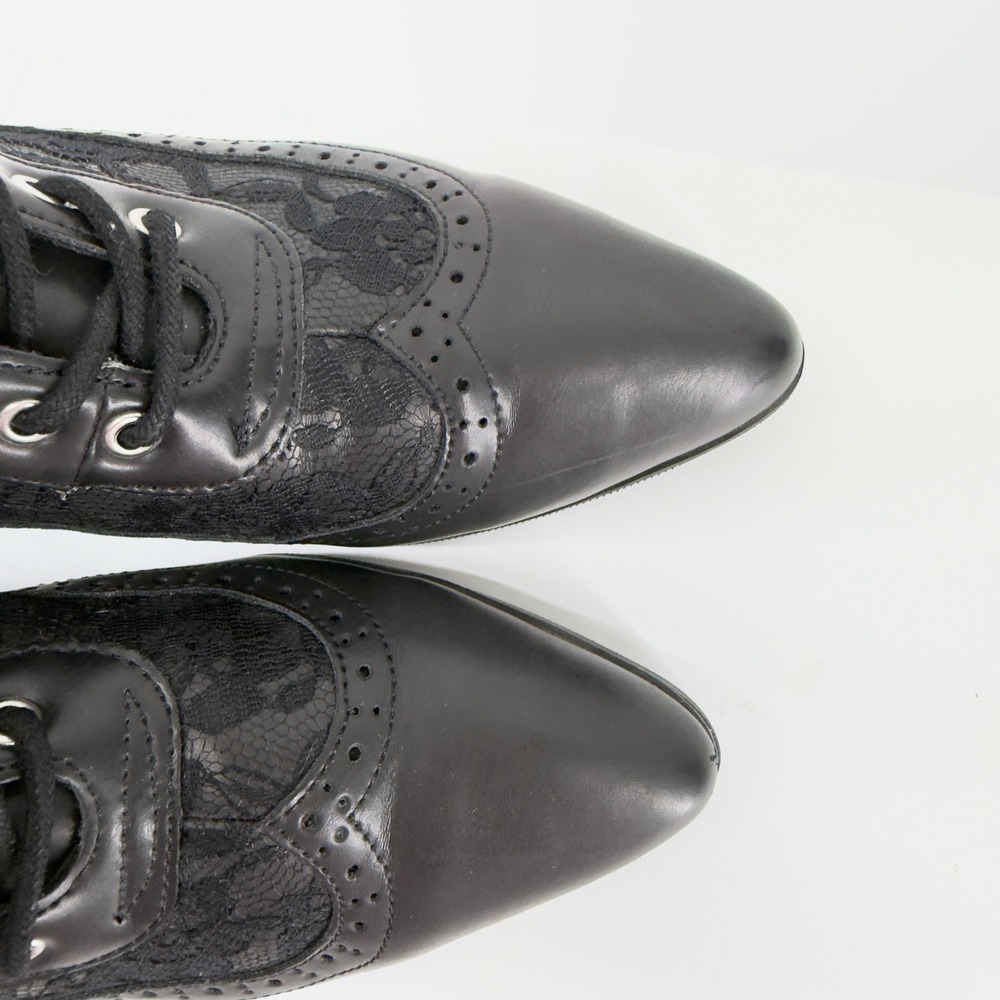 tuk Black Victorian Anarchic Pointed Boot - Picture 5 of 8